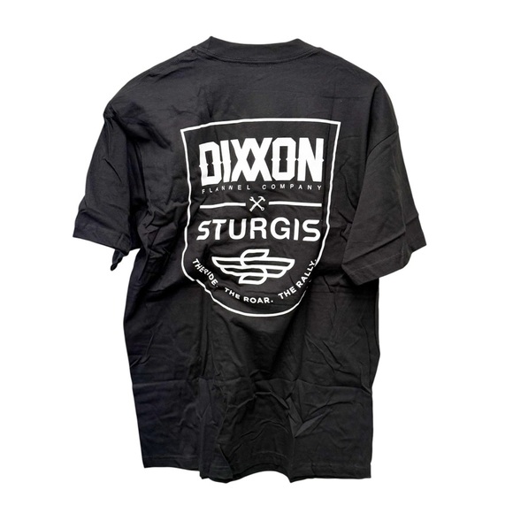NWOT Dixxon Men's Sturgis The Ride The Roar The Rally Black Tee Shirt, Size XL - Picture 4 of 6